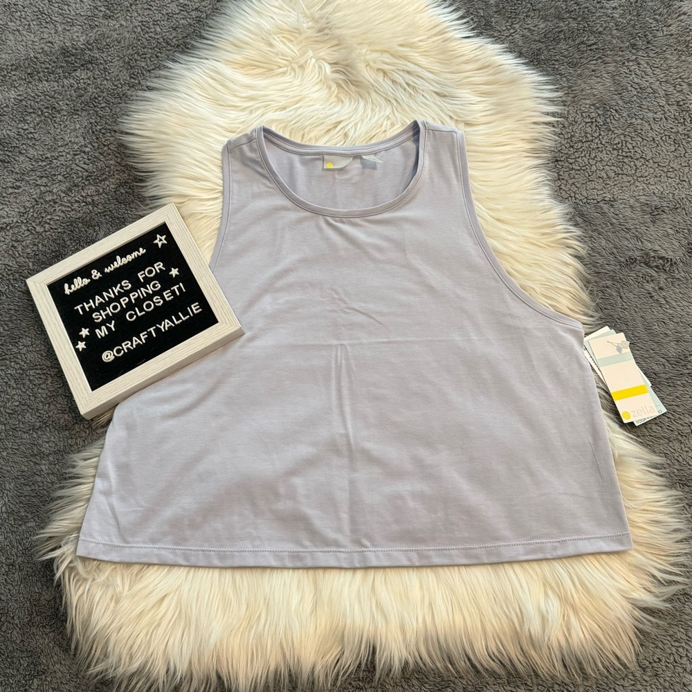 Zella Yoga + Studio Tank in “Icelandic Blue | Women’s Large